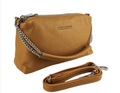 RB1025BE  | Borsa Donna a Mano con doppia lampo in Vera Pelle Made in