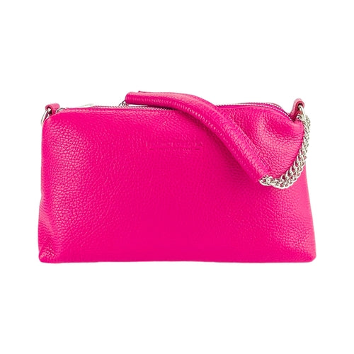 RB1025BE  | Borsa Donna a Mano con doppia lampo in Vera Pelle Made in